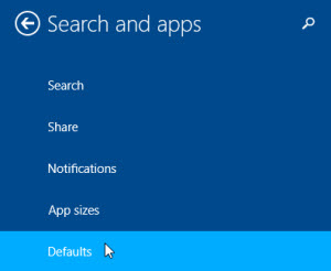 Windows 8 Defaults settings
